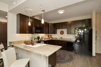 Large granite kitchen island*